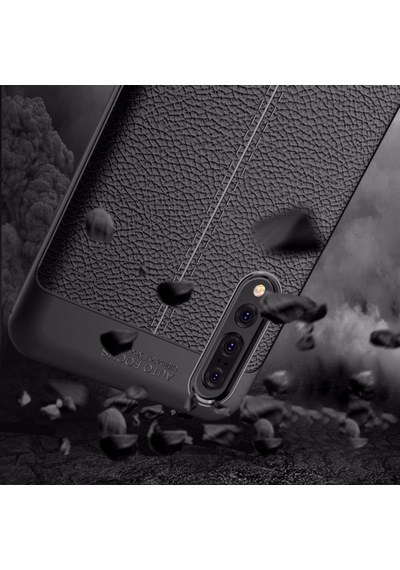 Huawei P20 Pro Kilif Esnek Deri Görünümlü Korumali Niss Silikon 409280786
