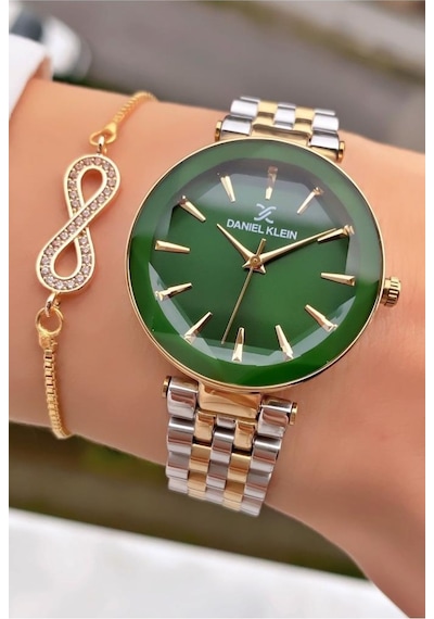 Daniel Klein Mrd11294 Kristal Cam, Modern,şık Kadın Kol Saati Bileklik Hediyeli