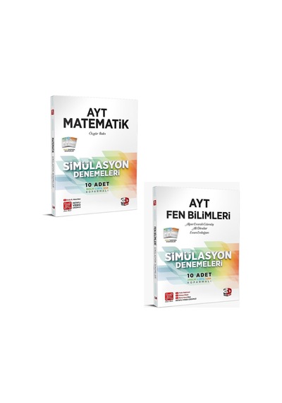 3D Yayınları Ayt Matematik + Fen Bilimleri Deneme Seti 2023