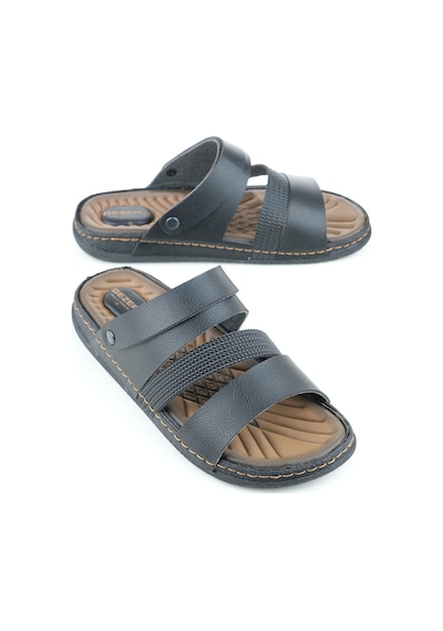 Gezer Yazlık Erkek Sandalet Terlik Siyah