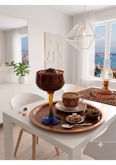 Diana Sorento Renkli Ayaklı Bardak Çok Renkli