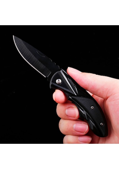 Valkyrie S313 Katlanabilir Outdoor Cep Kamp Çakısı Siyah