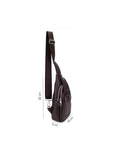 Tamer Tanca Erkek Hakiki Deri Kahverengi Body Bag Çanta 1012 230204 Erk Cnt Sk25-26 Kahve Fltr Kahverengi