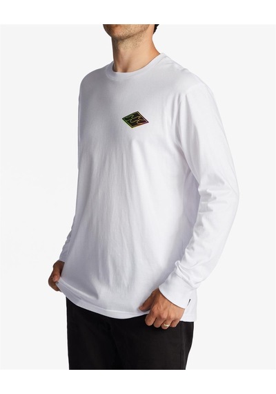 Billabong Crayon Wave Ls Erkek Tişört Abyzt01719-Wht