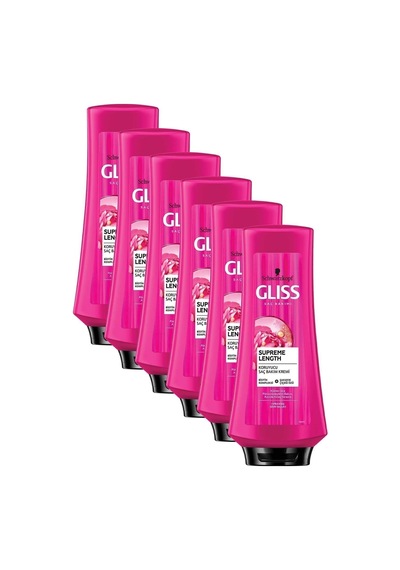 Gliss Supreme Length Uzun Saçlara Özel Saç Kremi 360 Ml X 6 Adet set-hnkl-096-810