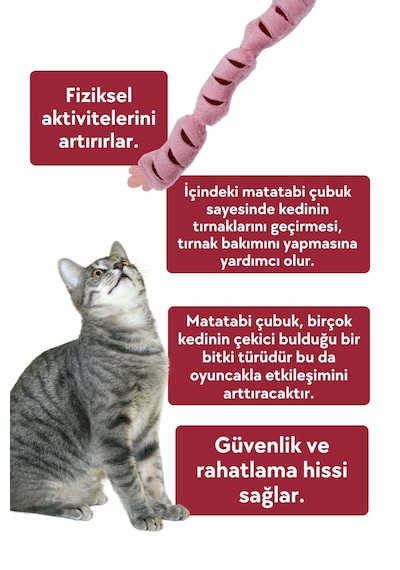 Miyav Matatabili Peluş Sosis Kedi Oyuncağı
