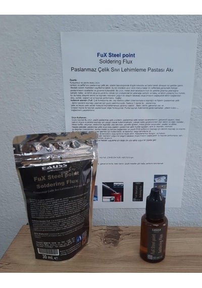 Fux Çelik İçin Lehim Likit Pastası 30 Ml