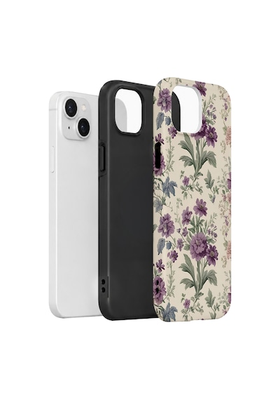 Velvoria Valestra Lavanta Botanik Apple iPhone Uyumlu 15 Darbe Korumalı Kılıf Valestra Select - Lavanta Botanik