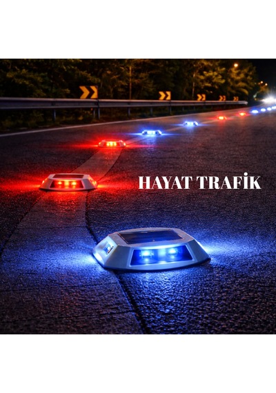 Mavi Güneş Enerjili Yol Butonu, Solar Çakar Buton