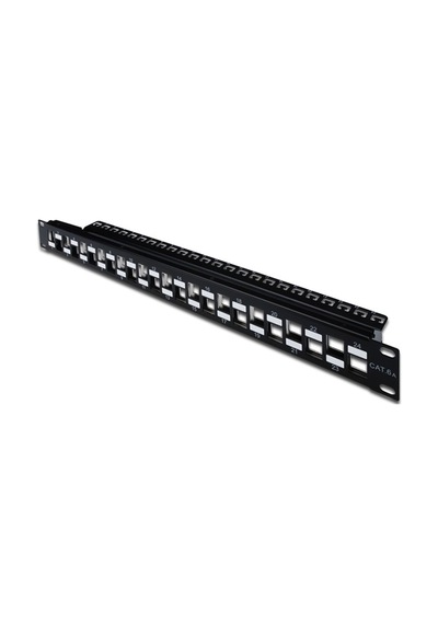 Digitus 24 Port Boş Patch Panel, Zırhlı/zırhsız Keystone Jack Takılabilir, 1u Yüksekliğinde, Port& 039 Ların Yerleşimi Zikzaklı, Ral 9005 Renk -18604