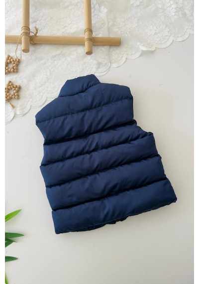 Minigimin Cicileri Miniğimin Cicileri Cepli Unisex Çocuk Şişme Yelek - Lacivert Lacivert