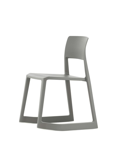 Vitra Tip Ton Re Sandalye, Geri Dönüştürülmüş Ergonomik Tasarım, Istiflenebilir Ve Dış Mekana Uygun Gri
