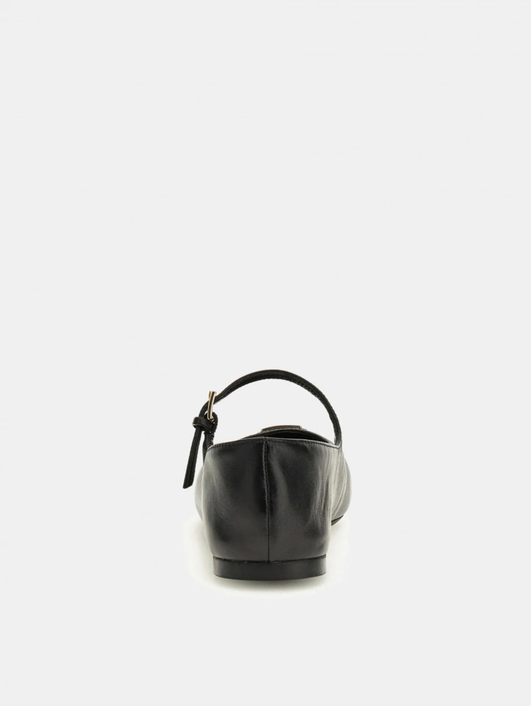 Guess Kalida Kadın Siyah Deri Babet Fltkldlea02-black Siyah