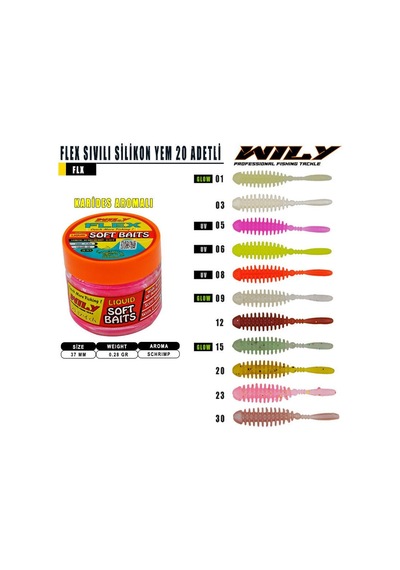 Wily Flex Renk 06 Sıvılı Silikon 37 Mm 20 Adet