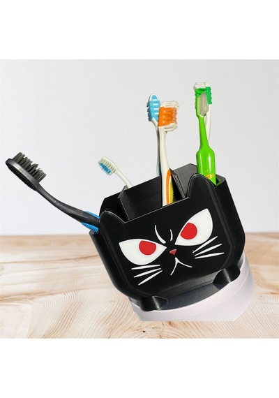 Diş Fırçası Kabı Ve Banyo Diş Fırçalık Gri