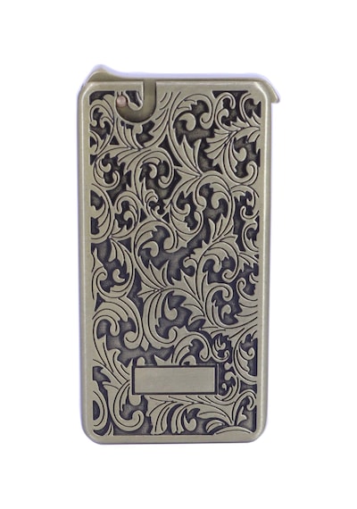 Mum Alev - Soft Flame Metal Kasa Çakmak - Gravür İşlemeli Bronz