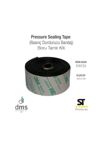 Pressure Sealing Tape (Basınç Durdurucu Bandaj) 3Cm X 3M