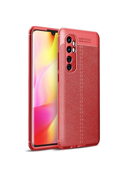 Xiaomi Mi Note 10 Lite Kılıf Zore Niss Deri Desenli Silikon Kılıf