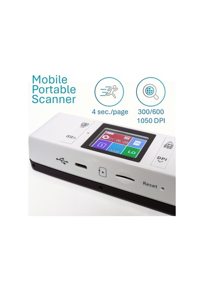 Irıscan Kitap Tarayıcı V7: Belge Tarayıcı A4,  Readiris Pdf Düzenleyici, Word, Pdf, Xls, Sd Karta Tarayıcı, Usb Üzerinden Tarama, Win Mac