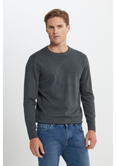 AC&Co / Altınyıldız Classics Erkek Antrasit-melanj Standart Fit Normal Kesim Bisiklet Yaka Triko Kazak Antrasit Melanj AC&Co / Altınyıldız Classics Erkek Antrasit-melanj Standart Fit Normal Kesim Bisiklet Yaka Triko Kazak Antrasit Melanj