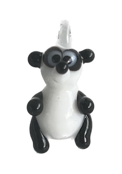 El Yapımı Mini Murano Cam Panda Biblo A104-02