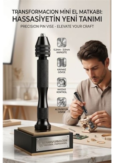 Mini El Matkabı - Hobi Ve Takı Tasarımı İçin Hassas Mandrenli Pin Mengene 723229