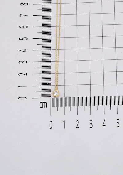 Tek Taşlı Sarı Altın Kolye Sarı Altın