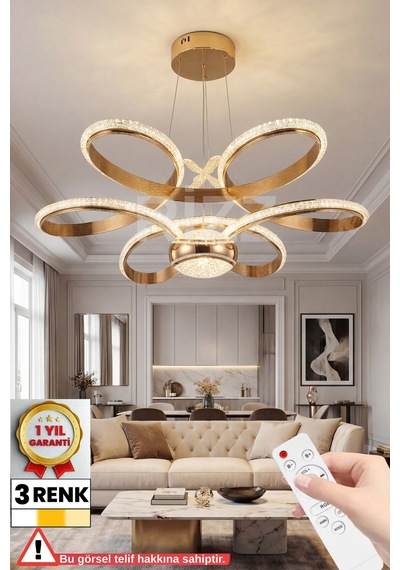İthal Kasa 3 Renk Kumandalı Kristal Led Avize Toplu Papatya Gold Salon & Oturma Odası Avizesi Altın - 772342774 Altın - 772342774 Altın İthal Kasa 3 Renk Kumandalı Kristal Led Avize Toplu Papatya Gold Salon & Oturma Odası Avizesi Altın - 772342774 Altın - 772342774 Altın