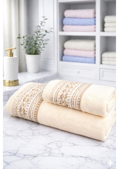 Özdilek But Dream Best Set Hamam Takımı Krem-krem Bej Çok Renkli