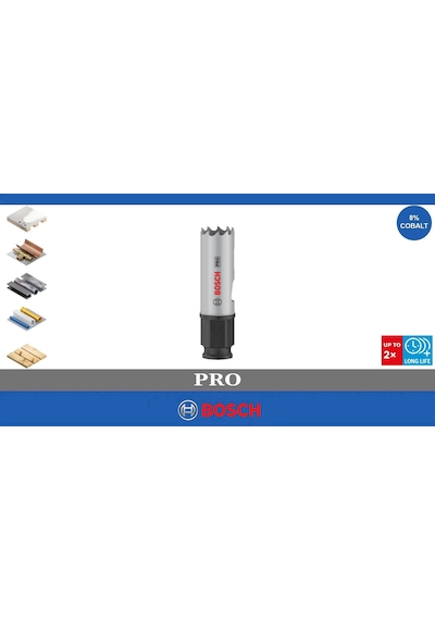 Bosch Pro 19 Mm Pc Delik Testeresi Hss %8 Kobalt 2608594367