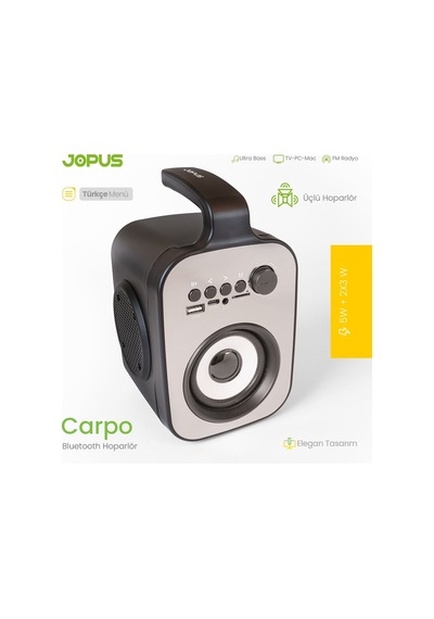 Jopus Carpo Ultra Bass Bluetooth Hoparlör