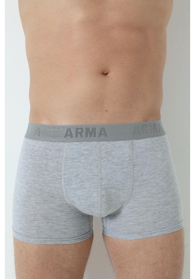 Arma Yıldız 3'lü Gri Erkek Boxer Likralı Esnek Kumaş-gri