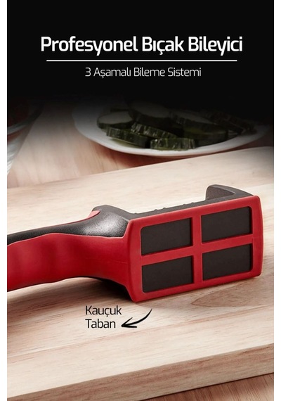 Bıçak Bileme Aleti Aparatı Profesyonel Bıçak Bileyici 3 Açılı Elmas Seramik Tungsten Çelik Bileme