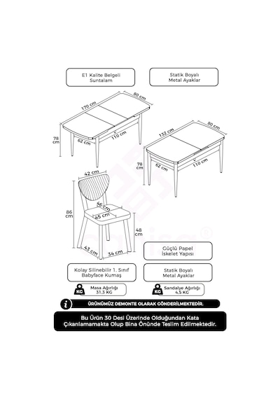 Canisa Exve Serisi 80x132 Açılabilir Barok Ahşap Desen Masa Takımı Ve 6 Cappucino Sandalye Masa Barok Ahşap Desen Sandalye Cappucino Canisa Exve Serisi 80x132 Açılabilir Barok Ahşap Desen Masa Takımı Ve 6 Cappucino Sandalye Masa Barok Ahşap Desen Sandalye Cappucino