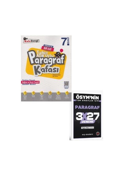 Kafadengi 2027 7. Sınıf Paragraf Kafası Maarif Modeli Soru Bankası+ Evp Akademi Paragraf