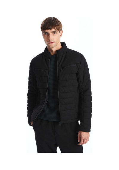 Lcw Vision Siyah Slim Fit Dik Yaka Erkek Ceket
