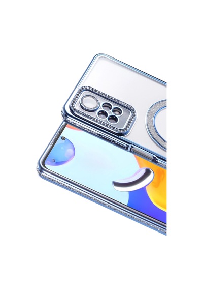 Xiaomi Redmi Note 12 Pro 4g Joke Simli Magneticsafe Kılıf Mavi