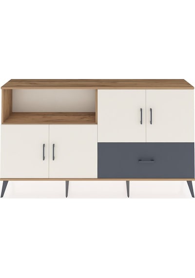 Arges Konsol 4 Raflı Tek Çekmeceli 4 Kapaklı 176x30x99 Çam-aytaşı Çam-aytaşı/antrasit Arges Konsol 4 Raflı Tek Çekmeceli 4 Kapaklı 176x30x99 Çam-aytaşı Çam-aytaşı/antrasit