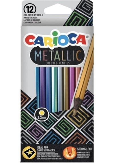 Metalik Seri Boyalar 4 Lü Set Kuru / Pastel / Keçeli / Guaj