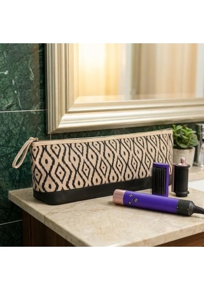 Orret Home Bohem Desen Saç Şekillendirici Organizer Çantası Isıya Dayanıklı Maşa Ve Düzleştirici Taşıma Kılıfı, Fermuarlı, Seyahat İçin Pratik Güzellik Aleti Çantası