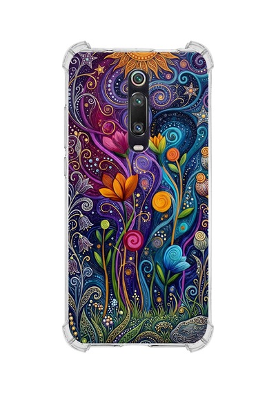 Printify Xiaomi Mi9t Pro İle Uyumlu Düşlerin Dansı Serisi Rüyalar Ötesi Tasarımlı Uv Baskılı Köşe Korumalı Antişok Kılıf Şeffaf