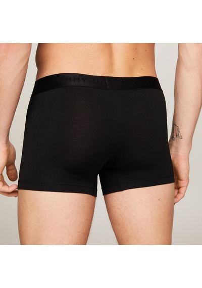 Tommy Hilfiger Trunk 3pk Erkek Siyah Boxer Düz Um0um02760 Siyah