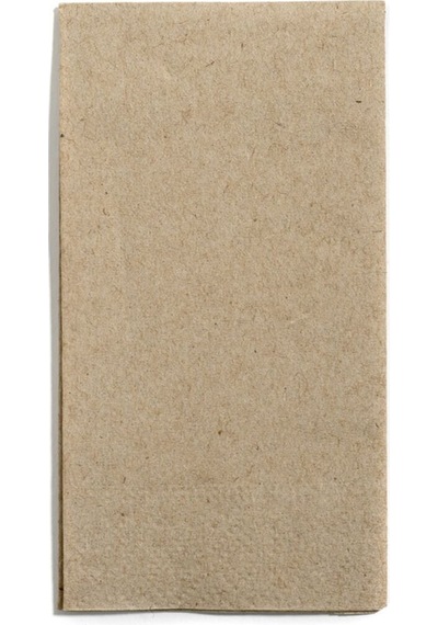 Çift Kat Kraft Garson Katlama Peçete 1/8 33x33 Cm Açık Hali 100 Adet
