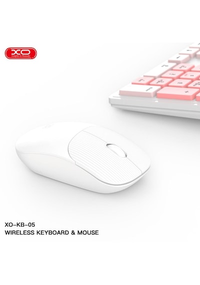 Dco Kb-05 Kablosuz Klavye Ve Mouse Seti Pembe Optik
