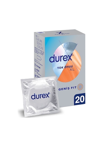 Durex Yok Ötesi Xl İnce Prezervatif 20'li, Geniş Fit