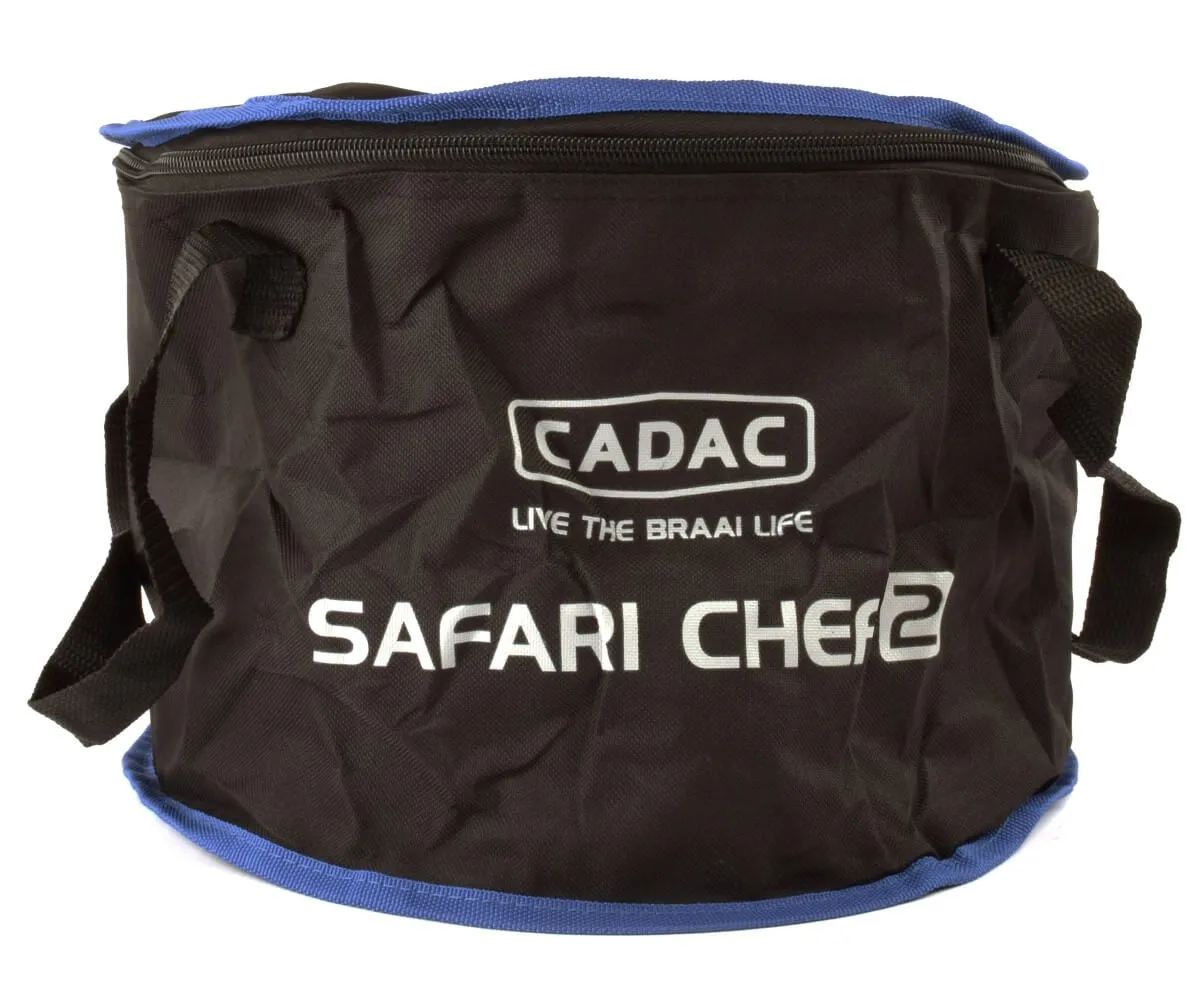 Cadac Safari Chef 30 Hp Kartuşlu Barbekü - Piezo Ateşleme Sistemli, Siyah Siyah