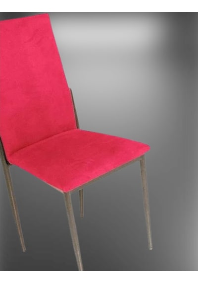 Bengimobilya Sandalye Gözde Model Metal Transmisyon Nikelaj Kırmızı Renk Kumaş (532795413)