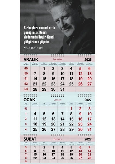 2027 Yılı Gemici Takvimi----nazım Hikmet
