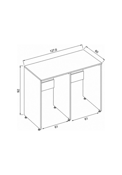 Beyaz Çamaşır Makinesi Ve Kurutma Makinesi Standı 128x92x60 Cm Beyaz Beyaz