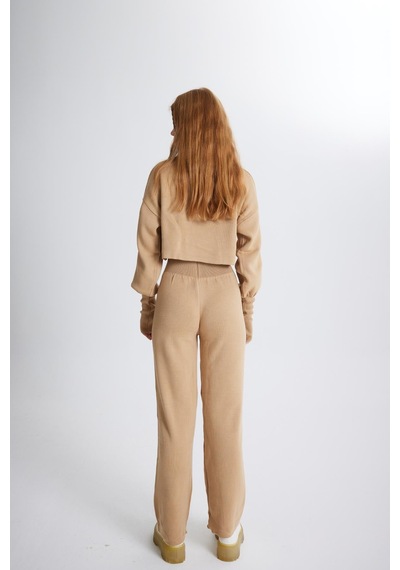 Holly Lolly Alt Üst Triko Thinky Takım Camel